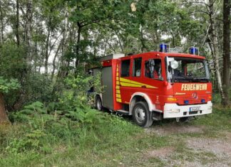 Feuer im Kaltenweider Moor Brand im Kaltenweider Moor.