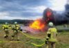 Feuerwehreinsatz Treckerbrand