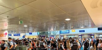 Absperrmaßnahmen der Bundespolizei am Hauptbahnhof Hannover