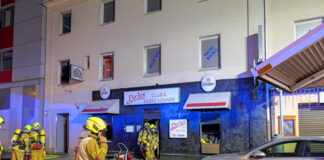 Feuer im "BRIXX" in der Mehlstraße