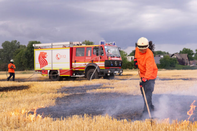 Feuerwehrübung - Vegetationsbrandbekämpfung