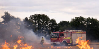 Feuerwehrübung - Vegetationsbrandbekämpfung