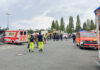 Unfall auf dem Schützenplatz in Hannover. Wohl fünf Personen zum Teil schwer verletzt.