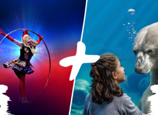 Ein Tag voller Erlebnisse Poster: Schillernd-spannendes Kombi-Angebot von Erlebnis-Zoo und GOP Varieté-Theater Hannover