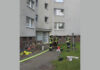Brand in Küche – Feuerwehr rettet eine Person.