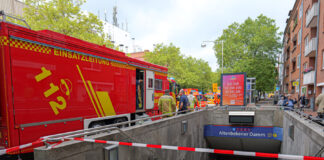 Brand in U-Bahnstation Altenbeckener Damm