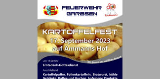 Plakat Kartoffelfest in Altgarbsen 2023