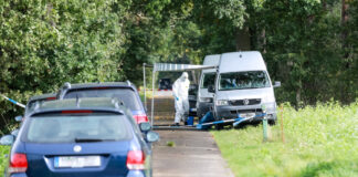 Menschliche Überreste in Waldgebiet aufgefunden.