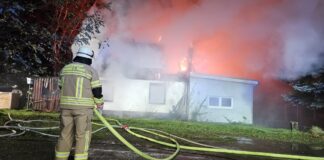 Großbrand auf dem Campingplatz im Ortsteil Mardorf.