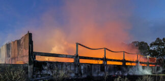 Großbrand in der ehemaligen Polizeischule