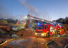 Großbrand in der ehemaligen Polizeischule