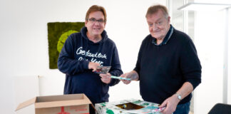 Matthias Brodowy (l.) und Hans-Henning Strauß (JUH)