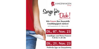 Plakat: Kostenfreie Informationsveranstaltungen für Frauen