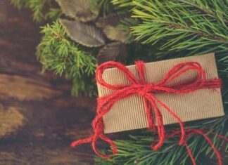 Nachhaltige Abfallentsorgung während der Feiertage Weihnachtsgeschenk