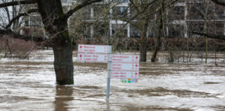 Hochwasserlage Hannover / Ihme