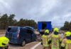 Unfall mit LKW und Kleintransporter auf der A7 fordert mehrere Ortsfeuerwehren der Feuerwehr Wedemark.