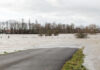 Hochwasser - Straße überflutet