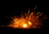 explodierender Kanonenschlag / Feuerwerk