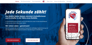 Screenshot: mobile Retter
