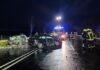 Schwerer Verkehrsunfall auf der B3 bei Adelheidsdorf, mit einer eingeklemmten Person.