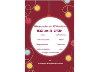 Wieder vorweihnachtlicher Winterzauber in Godshorn Plakat Winterzauber der Ortsfeuerwehr Godshorn.