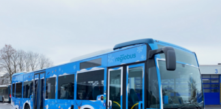 Winterbus Frontansicht