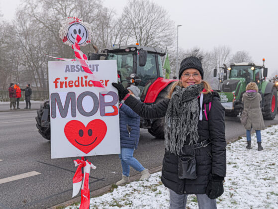 Großer Bauernprotest in Hannovers Innenstadt