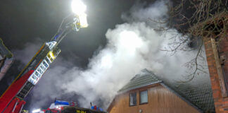 Dachstuhlbrand in Burgwedel-Fuhrberg