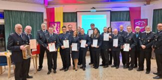 Geehrte und Beförderte der Ortsfeuerwehr Godshorn