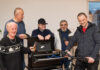 KSG - Fahrradwerkstatt Wiesenau. (vo.li.): Alwin Kudlinski, Gunter Halle, Jens Nolden, Andreas Zweig und Martin Piekarski.