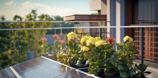 Symbolbild (KI): Steckersolaranlage / Balkonkraftwerk / Solarenergie / Solarpanel