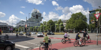 Radfahrer / Bereich Aegi in Hannover