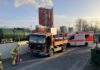 Hannover-Misburg-Süd: Verkehrsunfall zwischen zwei LKW.