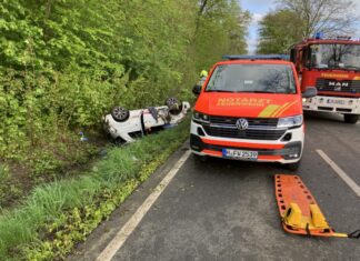 Verkehrsunfall mit schwerverletzter Person in Wülferode PKW überschlägt sich mehrfach in Wülferode