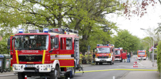 Feuer in Elektroverteilung der Grundschule Engelbostel.