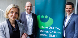ÜMO - die neue ÜSTRA. (vo.li.): Elke van Zadel, Ulf-Birger Franz, Steffen Krach