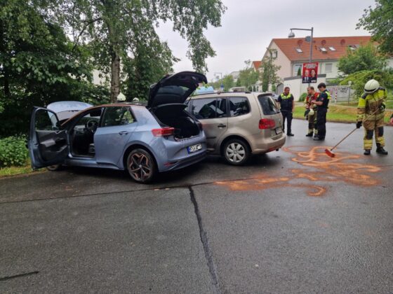 Verkehrsunfall mit zwei PKW in Kaltenweide