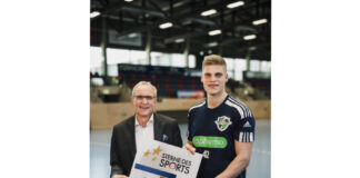 Schirmherr Martin Hanne und Volksbank-Chef Jürgen Wache freuen sich auf viele Bewerbungen für die Sterne des Sports.