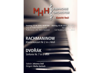 Das MHH-Symphonieorchester spielt Rachmaninow und Dvořák – Eintritt frei Poster: MHH-Symphonieorchester spielt Rachmaninow und Dvořák