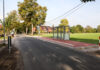 Neu gestaltete, barrierefreie Bushaltestelle in Altenhorst.