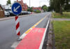 Radwegstreifen auf der Walsroder Straße (Höhe Hainhäuser Weg)