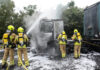 LKW Brand - Langenforther Straße