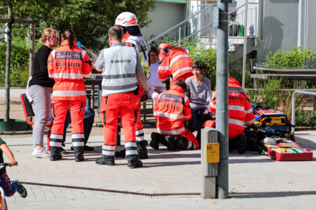 Feuerwehrübung der Freiwilligen Ortsfeuerwehr Langenhagen bei der Lebenshilfe Langenhagen-Wedemark.