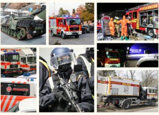 Große Blaulichtmeile in Langenhagen: Einsatzkräfte und Ehrenamt hautnah erleben Symbolbild/Collage: Verschiedene Einsatzkräfte auf der Blaulichtmeile Langenhagen