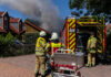 Carport in einer Wohnsiedlung in Godshorn in Brand geraten.