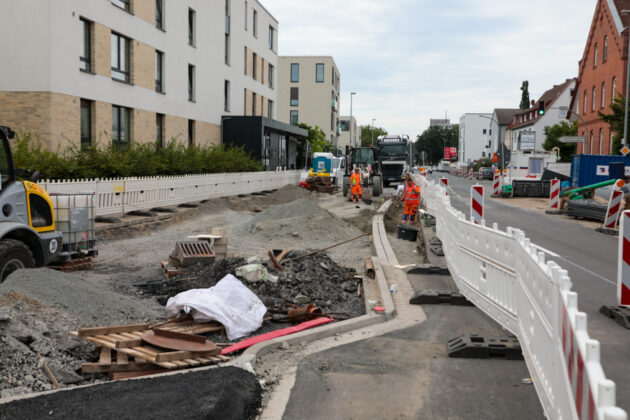 Baustelle Walsroder Straße - Kreisverkehr