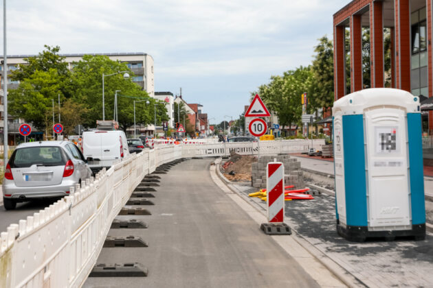 Baustelle Walsroder Straße - Kreisverkehr