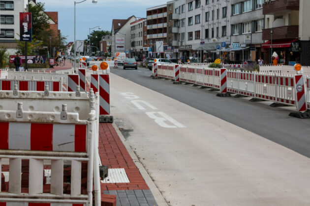 Baustelle Walsroder Straße - Kreisverkehr