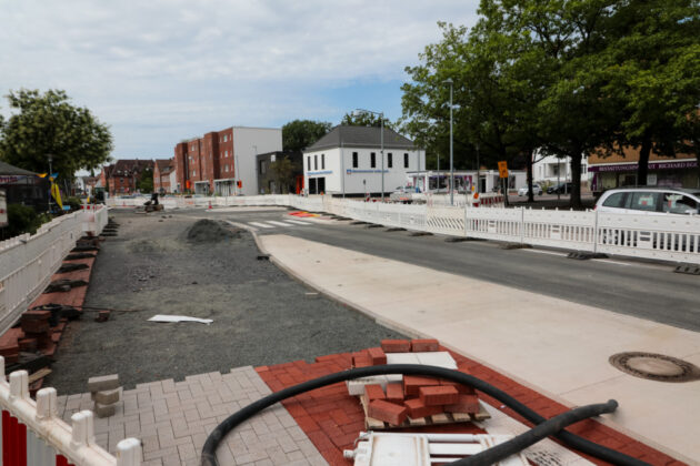 Baustelle Walsroder Straße - Kreisverkehr