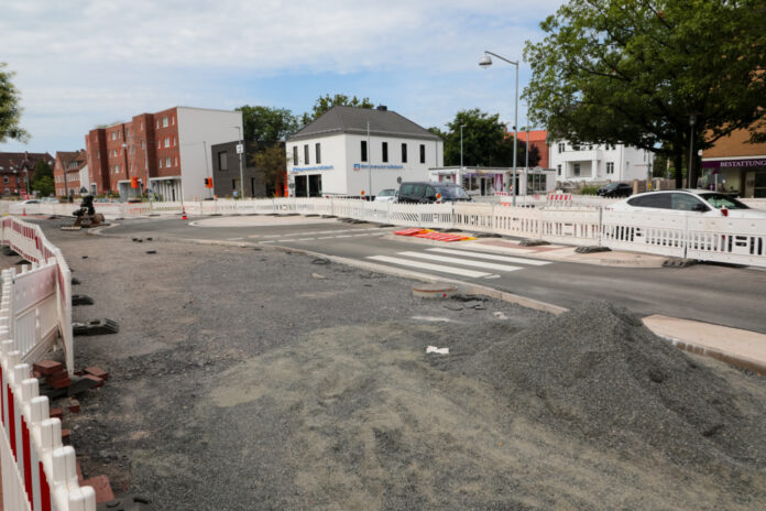 Baustelle Walsroder Straße - Kreisverkehr